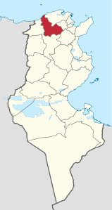 Governatorato di Béja – Localizzazione