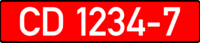 Wit-Rusland kenteken CD 1234-7.png