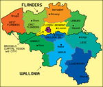 Subdivision en régions et provinces de Belgique