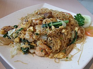 Bihun goreng Southeast Asian fried rice vermicelli dish