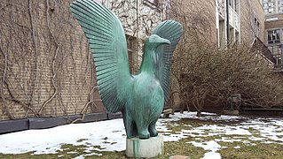 "Bird of Spring" sculpture at the Ryerson University quad.