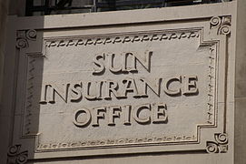 Bloye sculptures on Sun Insurance building, Bennetts Hill, Birmingham 86