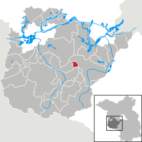 Poziția Borkwalde pe harta districtului Potsdam-Mittelmark