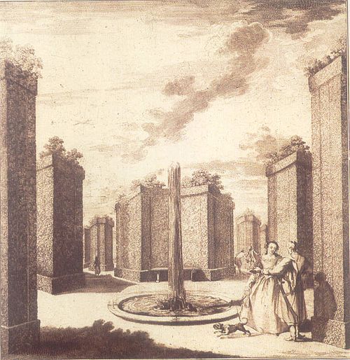 Bosquet of the Branicki Palace in Białystok, 1750s