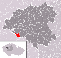 Břežany - Carte