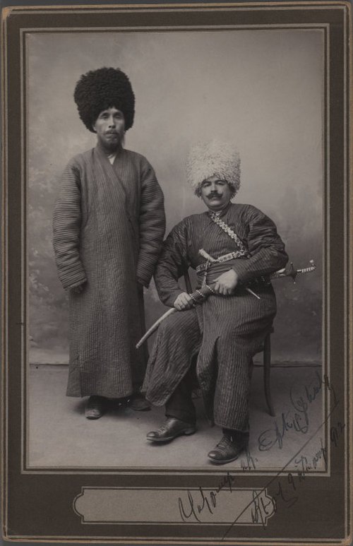 Two Khans in Turkoman Tribal Costume, One of 274 Vintage Photographs. Brooklyn Museum.