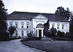 Schloss Buckow (Märkische Schweiz), byggt 1663, med fassad av Schinkel ca 1802, nerrivet 1948.