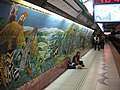 Bulnes station mural