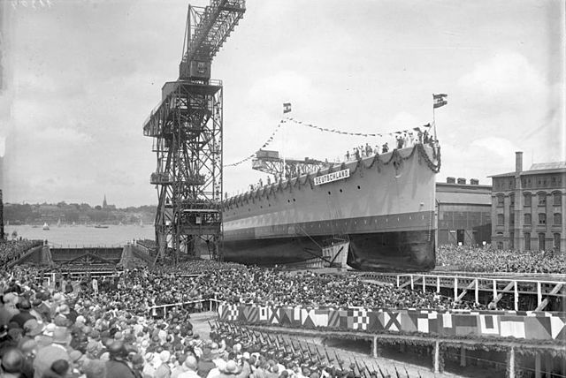 Deutschland at her launching