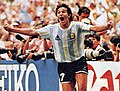 Jorge Burruchaga, campeón del Mundo en 1986 (anotando el gol de la victoria de Argentina ante Alemania en la final de la Copa) y sub campeón en Italia 1990, en sus únicos dos mundiales disputados.