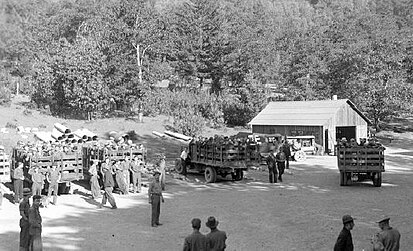 Civilian Conservation Corps crews at Rand in 1935 CCC Crews at Rand Ranger Station, 1935.jpg