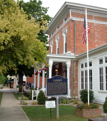 Andrew Thomas House, in Carroll County Camden, Indiana library.png