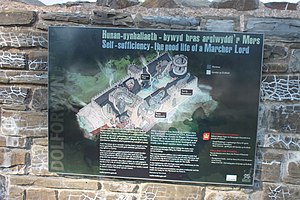 A reconstructed view Dolforwyn Castle. Castell Dolforwyn - Dolforwyn Castle, Powys, Cymru (Wales) 22.jpg