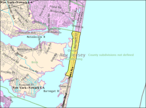 Census Bureau map of Mantoloking, New Jersey