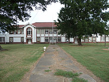 Central Delta Academy, prior to 2010, when it closed. Central Delta Academy, Inverness, MS.jpg