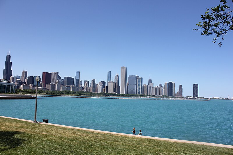 File:Chicago Skyline and Lake Michigan.JPG