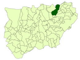 Chiclana de Segura – Mappa