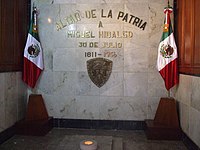 The Altar of the Fatherland; The spot where Miguel Hidalgo was executed by the Spanish. ChihAltar.jpg