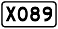 China County Road X089.svg