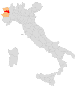 District de Ivrea - Localisation