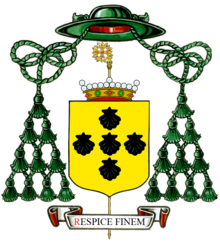 Yellow coat of arms Coat of arms of Philippus Erardus van der Noot.png