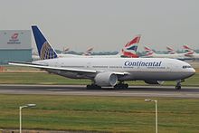 Boeing 777-200ER à Heathrow en 2010