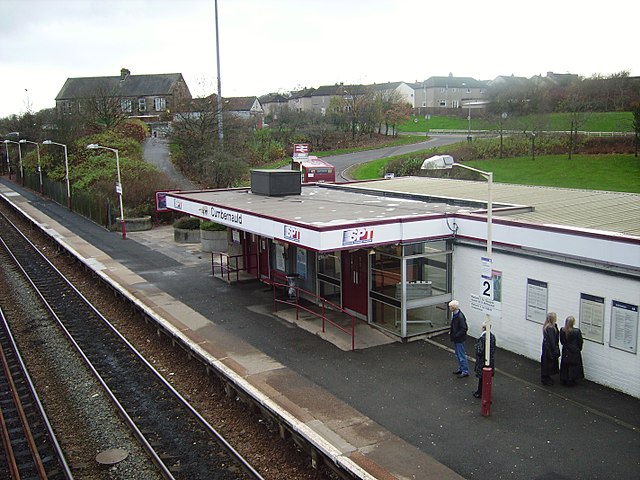 Cumbernauld station Platform 2 (Falkirk bound services)
