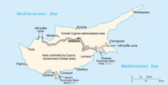 Image 22A map showing the division of Cyprus (from Cyprus)