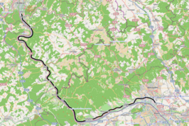 Spoorlijn Wiesbaden Ost - Niederlahnstein op de kaart