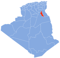 Algéria térkép (Wilaya of Touggourt)