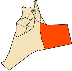 Localização do distrito dentro da província de Ouargla