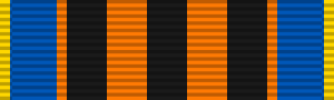 Миниатюра для Файл:Defender of the Motherland Medal ribbon bar (1999).svg