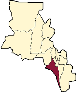 location of Capayán Department in Catamarca Province