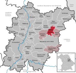 Läget för Dieterskirchen i Landkreis Schwandorf