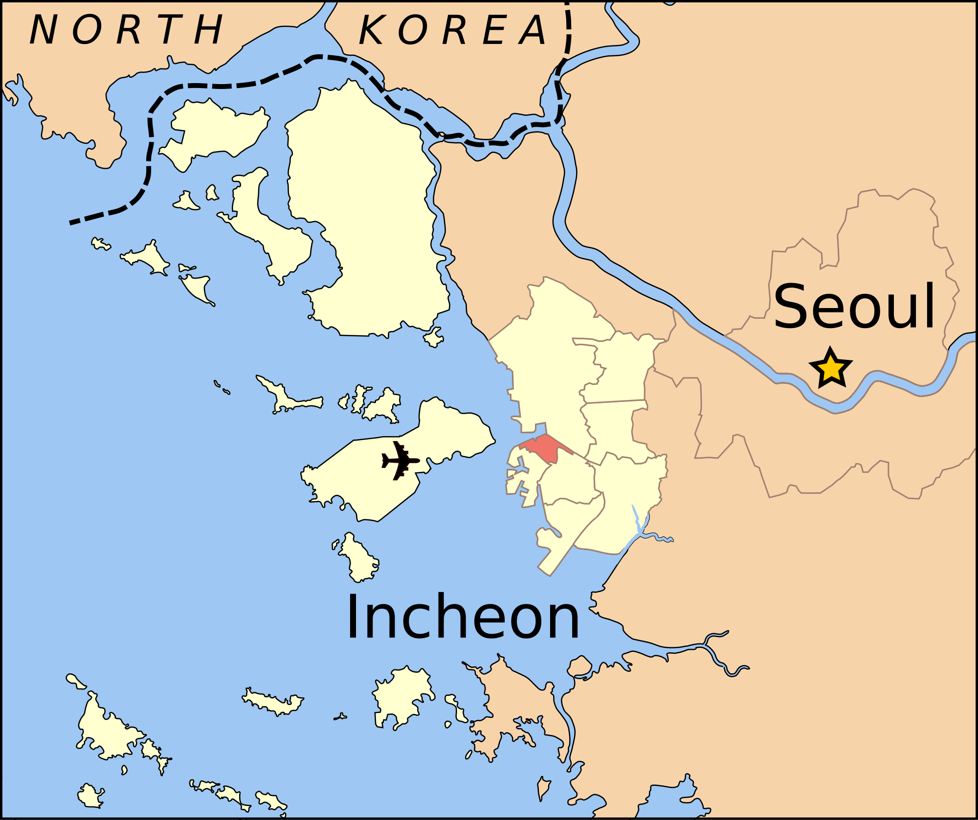  Incheon  World Map 