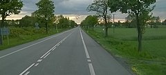 Droga krajowa nr 92 w okolicy Kłodawy