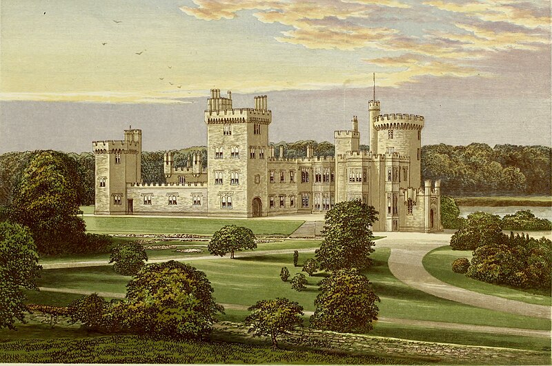 File:Dromoland Castle, from, A series of picturesque views of seats of the noblemen and gentlemen of Great Britain and Ireland (1840).jpg