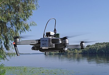 Drone equipped with spectrophotometer. Drone equiped with spectrophotometer.jpg