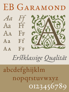 EB Garamond Typeface family