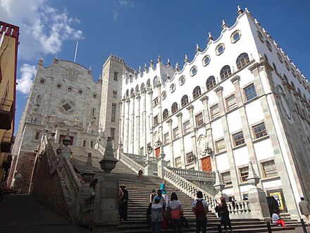 View of the main building of the University of Guanajuato