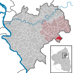 Läget för Eisighofen i Rhein-Lahn-Kreis