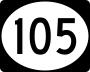 Highway 105 marker
