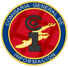 Emblem des Allgemeinen Informationsbüros des spanischen Nationalen Polizeikorps.svg