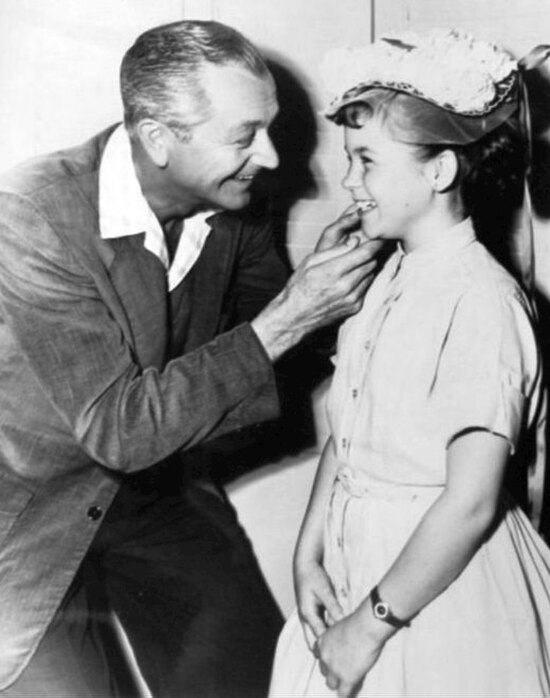 Jim with daughter Kathy, 1957