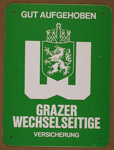 File:Fire Mark for Wechselseitige Brandschaden Versicherungs Anstalt in Graz, Austria.jpg