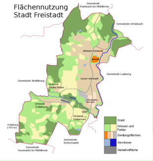 Übersichtskarte und Flächennutzung