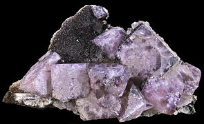 Fluorine, mine Boltsburn, Angleterre (15 × 8 cm).