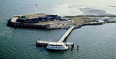 Widok z lotu ptaka na Fort Sumter