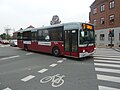 Bybusserne var i Odense indtil Fynbus overtagelse malet i en rød og grå farve. Efterfølgende er busserne blevet malet lysegrønne og hvide