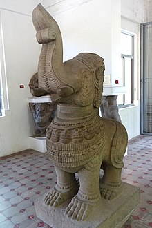 Gajasimha, view 1, Thap Mam, 13th century, Binh Dinh - Museum of Cham Sculpture - Danang, Vietnam - DSC01444.JPG